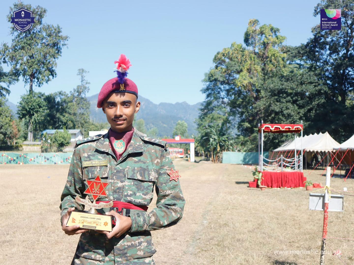 मोनास्टिकका विद्यार्थी बिशेष मिश्र एनसीसी युथ एक्सचेन्ज कार्यक्रममा माल्दिभ्स प्रस्थान